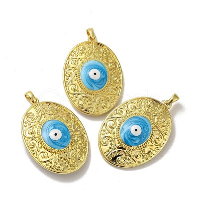 Rack Plating Brass Pendants KK-H473-01G-07-1