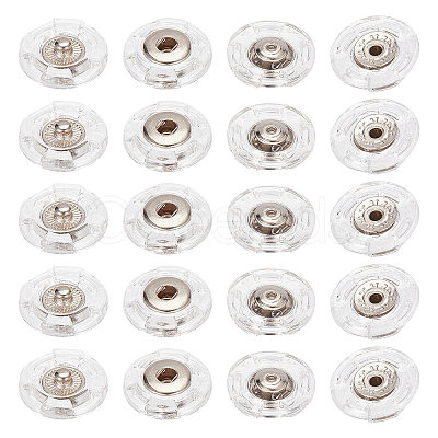 25Pcs Plastic Snap Button BUTT-GF0001-15-1