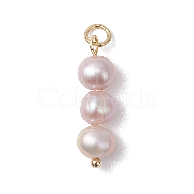Natural Pearl Potato Pendants PALLOY-JF04849-1