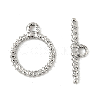 304 Stainless Steel Toggle Clasps STAS-L022-539P-1