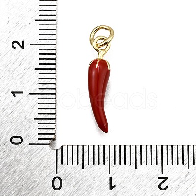 Brass Enamel Pendants KK-Z100-10G-01-1