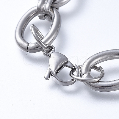 Tarnish Resistant 304 Stainless Steel Chain Bracelets LS-BJEW-F407-01-P-1