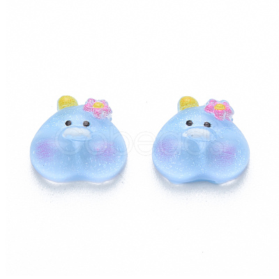 Translucent Resin Cabochons CRES-N030-021-1