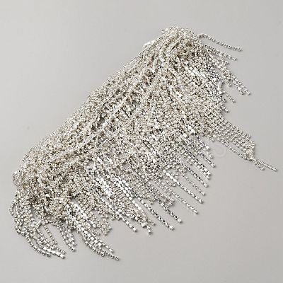 Iron with Glass Rhinestone Cup Chain CH-TAC0006-02-1