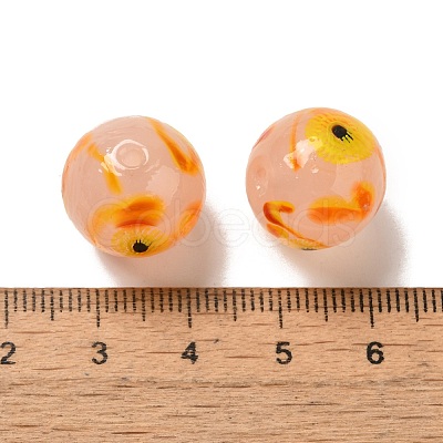 Handmade Lampwork Beads Strands LAMP-G162-08B-08-1