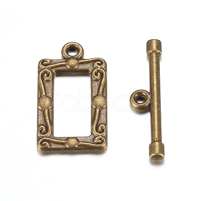 Tibetan Style Alloy Toggle Clasps LS-MLF5079Y-1