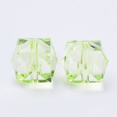 Transparent Acrylic Beads X-TACR-Q259-8mm-V32-1