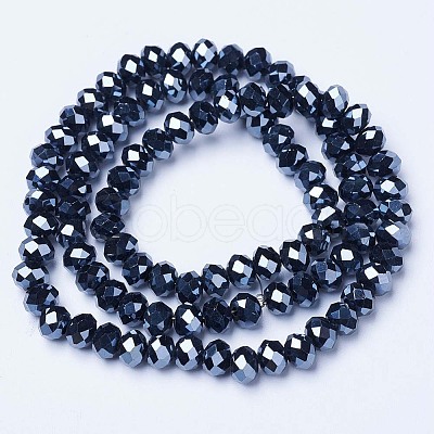 Electroplate Glass Beads Strands LS-EGLA-A034-P4mm-A18-1