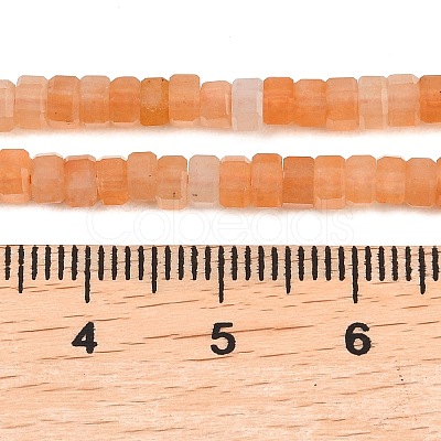 Natural Red Aventurine Beads Strands G-G345-C27-2x4mm-1