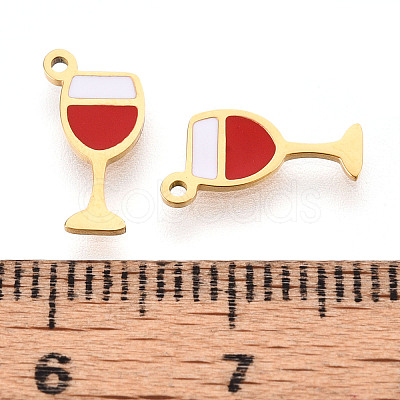 304 Stainless Steel Enamel Charms STAS-T065-65G-02-1