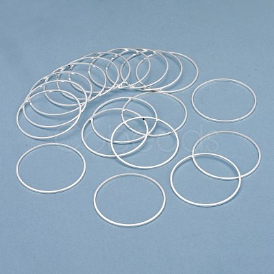 Brass Linking Rings KK-Y003-03K-S-1