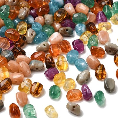 Opaque Acrylic Imitation Gemstone Beads X-OACR-G061-04-1