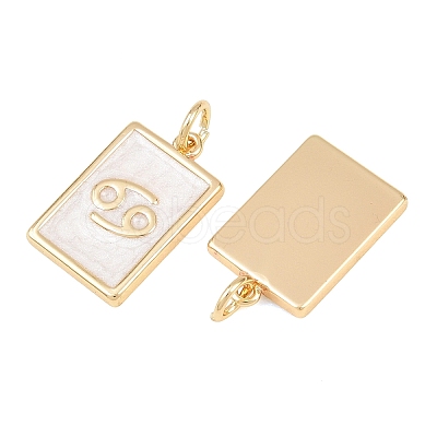 Brass Enamel Pendants KK-CBA62C2-01I-1