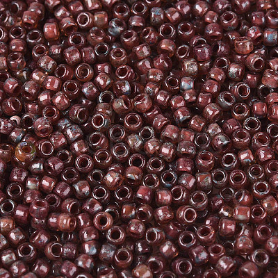 Picasso Cylinder Glass Seed Beads SEED-N011-01E-1