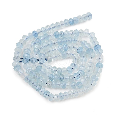 Natural Aquamarine Beads Strands G-K376-B04-02-1