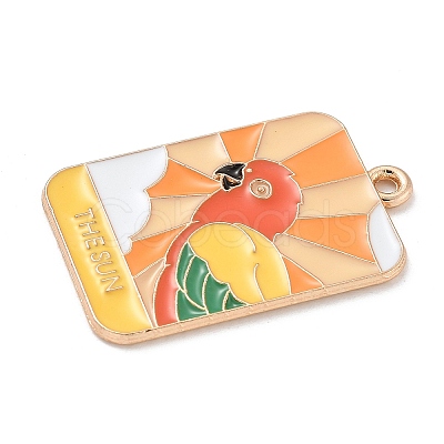 Tarot Alloy Enamel Pendants X-ENAM-A008-47KCG-07-1