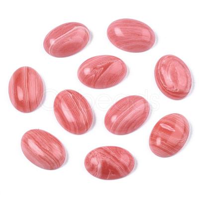 Synthetic Rhodochrosite Cabochons G-R415-14x10-15-1
