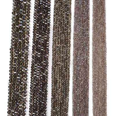 Electroplate Glass Beads Strands EGLA-A044-T2mm-B16-1