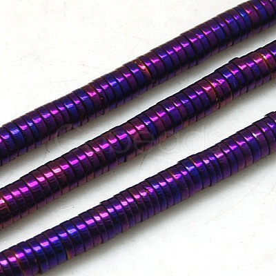 Non-magnetic Synthetic Hematite Beads Strands G-K011-4x1mm-05-1