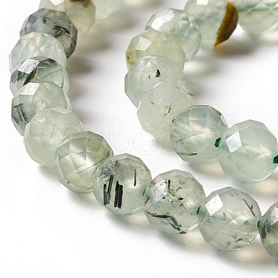 Natural Prehnite Beads Strands G-F717-11A-1