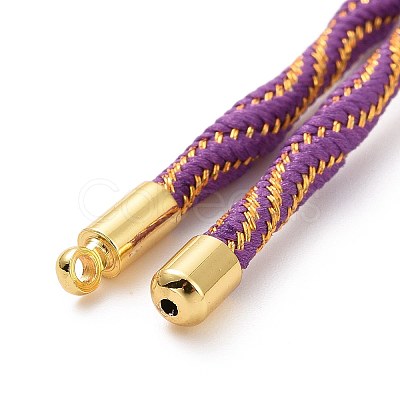 Nylon Cord Silder Bracelets MAK-C003-03G-15-1