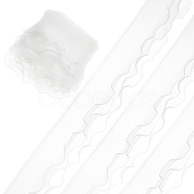 5M 3-Layer Organza Pleated Ribbon OCOR-PH0002-96B-1