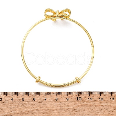 Brass Cuff Bangles for Women BJEW-U025-04G-1