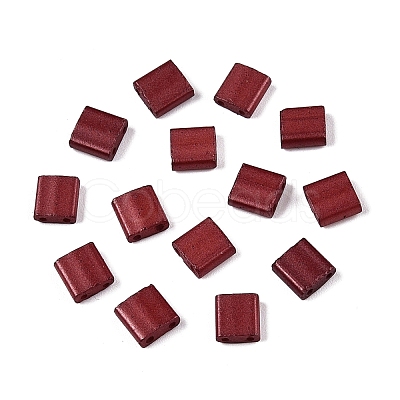 2-Hole Baking Paint Glass Seed Beads SEED-S023-17C-19-1