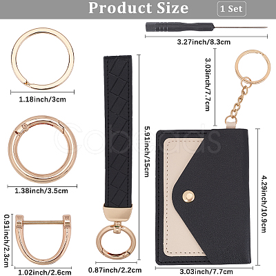 Rectangle Imitation Leather Coin Bags for Women AJEW-WH20046-02C-1