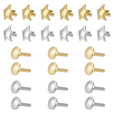 24Pcs 4 Style 925 Sterling Silver Flat Head Pins STER-ME0001-10-1