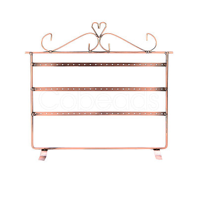 Triple Levels Rectangle Iron Earring Display Stand CON-PW0001-153A-1
