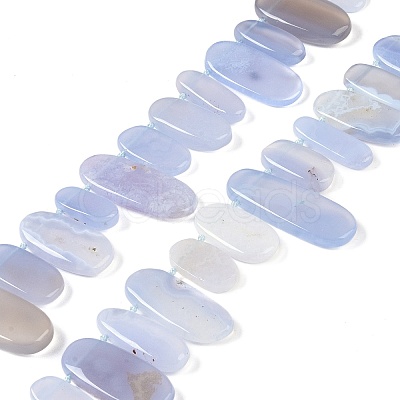 Natural Blue Lace Agate Beads Strands G-H006-B01-01-1