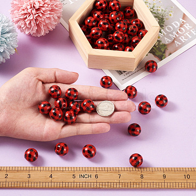 Natural Wooden Beads WOOD-TAC0010-05B-1
