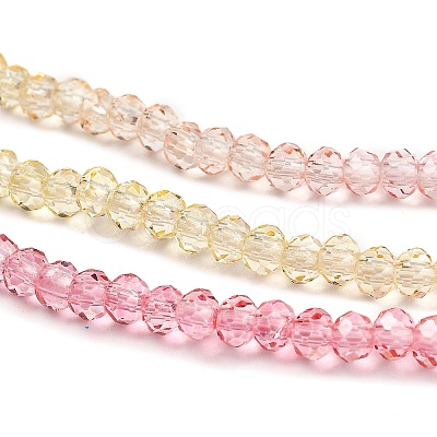Transparent Painted Glass Beads Strands DGLA-A034-T2mm-A09-1