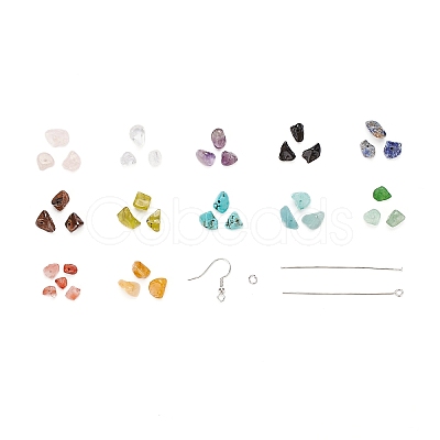 150G 12 Style DIY Dangle Earring Making Kits DIY-FS0001-08-1