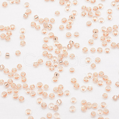 6/0 Transparent Glass Round Seed Beads SEED-J010-F6-L36-1