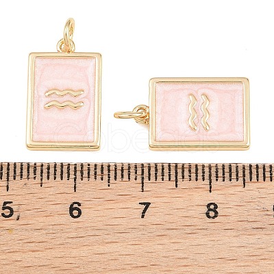 Brass Enamel Pendants KK-CBA62C2-01C-1