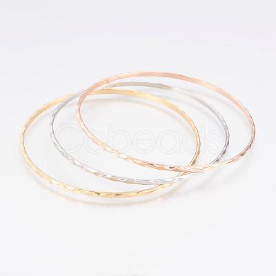 304L Stainless Steel Buddhist Bangles BJEW-G568-15-1