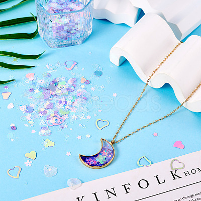 100G Plastic Sequins Beads PVC-TA0001-04C-1