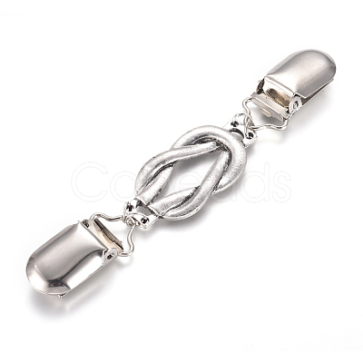 Retro Alloy Cardigan Clips JEWB-WH0009-51-1