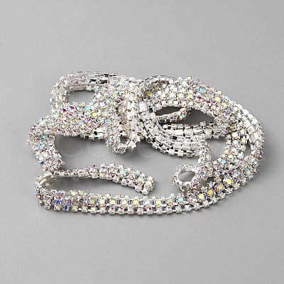 3 Yards Glass Rhinestone Trimming DIY-WH0671-320A-1