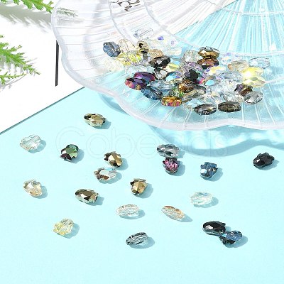 70Pcs 14 Colors Electroplate Glass Beads EGLA-FS0001-47-1
