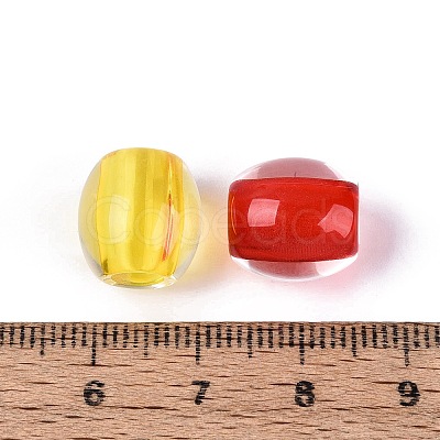 Transparent Acrylic European Beads OACR-Q200-11-1