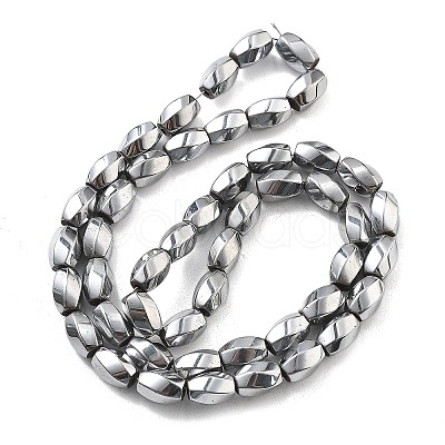 Electroplated Synthetic Non-magnetic Hematite Beads Strands G-P545-G02-02G-1