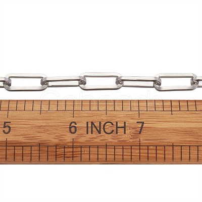 Tarnish Resistant 304 Stainless Steel Paperclip Chains STAS-R100-38-1
