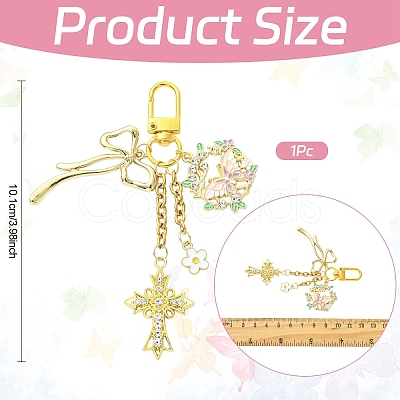 Alloy Enamel Pendant Decorations HJEW-YW00404-1