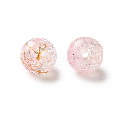 Transparent Crackle Acrylic Beads LS-DACR-D300-01C-10mm-1