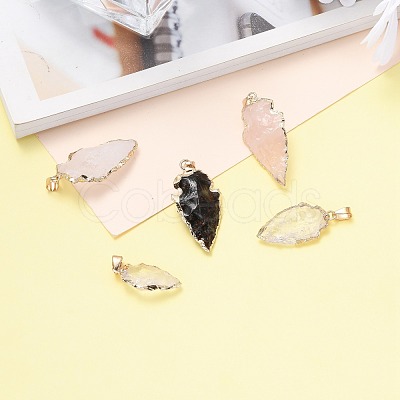 Natural Gemstone Pendants G-Q490-A-M-1