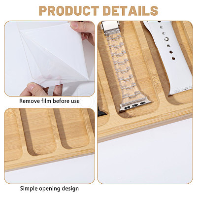 Wooden Watch with Storage Case DIY-WH0888-832-1