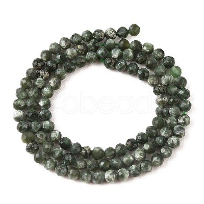 Natural Seraphinite Beads Strands G-K376-A02-4mm-1